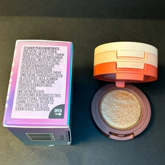 Kaja Beauty Bento Bouncy Shimmer Eyeshadow Trio in Orange Blossom $28 MSRP NIB - Picture 8 of 9